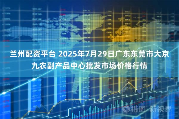 兰州配资平台 2025年7月29日广东东莞市大京九农副产品中心批发市场价格行情